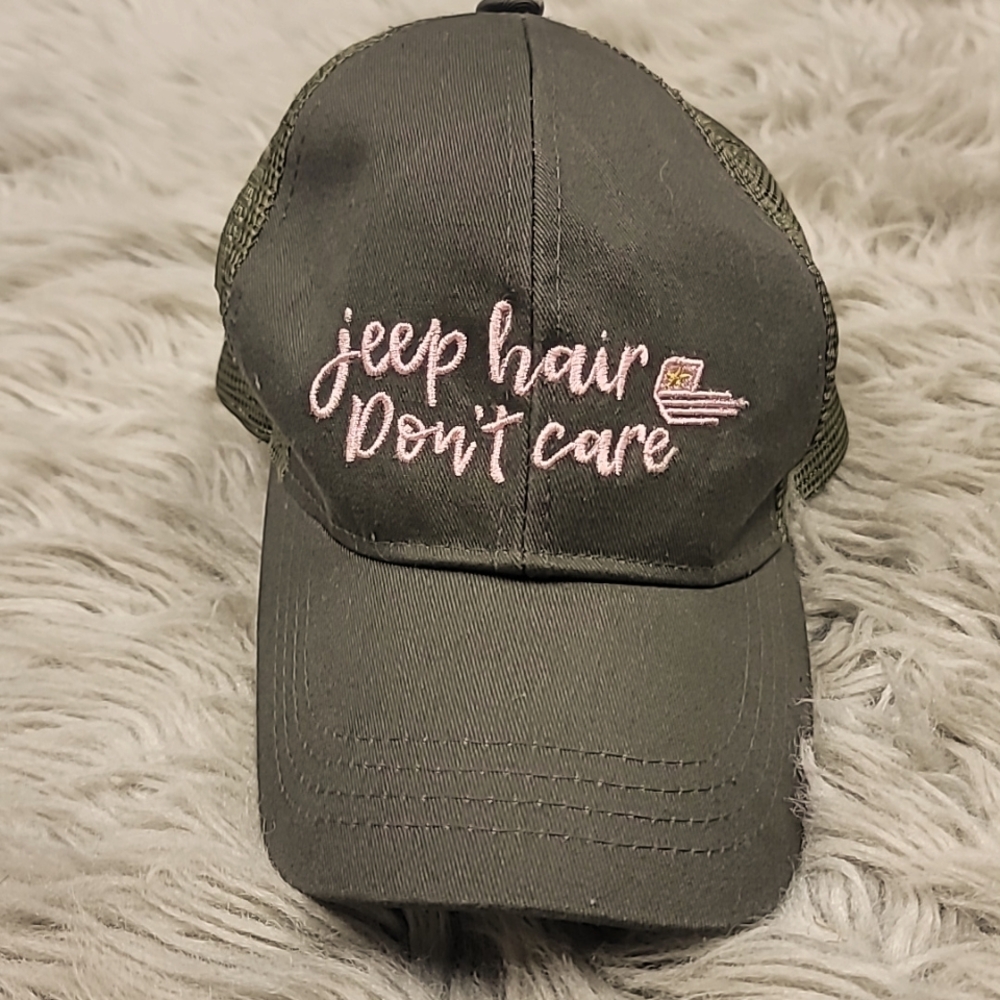 🚙 JEEP HAIR DONT CARE! PONYTAIL hat